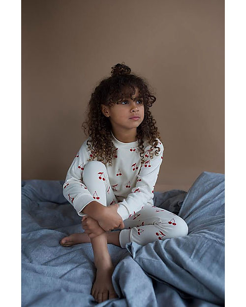 Sleepy Doe Kids Pyjamas Set - Cherries - 100% Organic Cotton Pyjamas