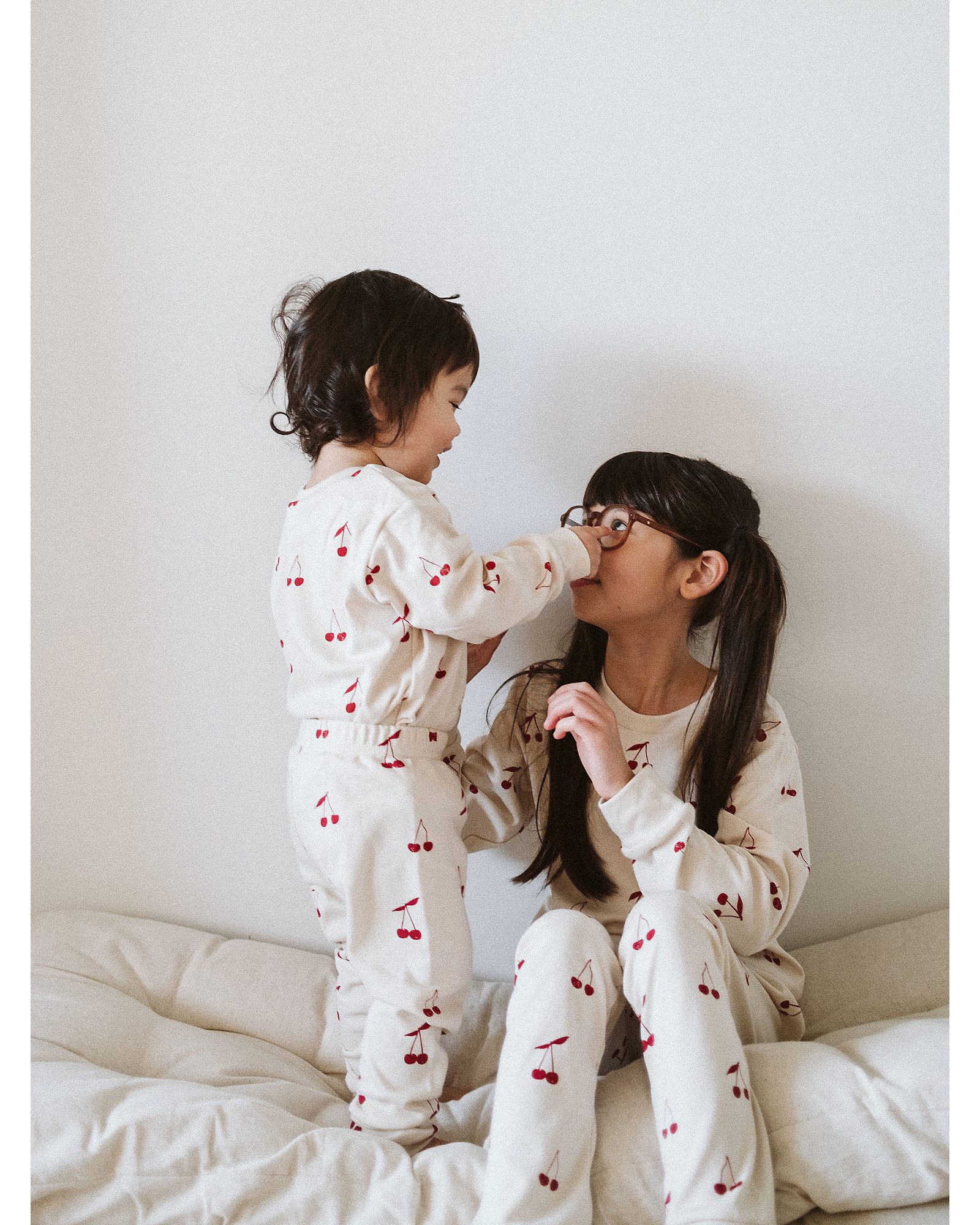 Sleepy Doe Kids Pyjamas Set - Cherries - 100% Organic Cotton girl