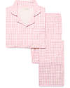 Sleepy Doe Women's Pyjamas Set - Blossom Check - 100% Organic Cotton Pyjamas