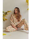 Sleepy Doe Women's Pyjamas Set - Floral Print - 100% Organic Cotton Pyjamas
