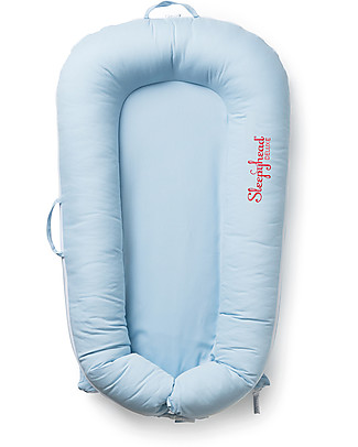 SleepyHead Cover for Sleepyhead Deluxe+ from 0 to 8 months, Celestial Blue - 100% Oeko-Tex certified cotton Baby Nest