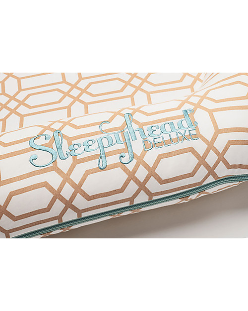 SleepyHead Cover for Sleepyhead Deluxe+ from 0 to 8 months, Goldy Trellis - 100% Oeko-Tex certified cotton Baby Nest