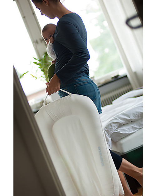 SleepyHead Sleepyhead Deluxe+, 0 to 8 months, Mint Trellis - 100% Oeko-Tex certified cotton, removable cover Mattresses