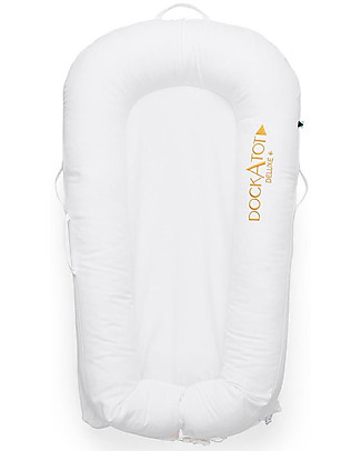 SleepyHead Sleepyhead Deluxe+, 0 to 8 months, Pristine White - 100% Oeko-Tex certified cotton, removable cover Baby Nest