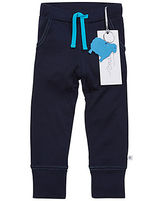 Smalls 24/7 Trouser for Boy in 100% Merino Wool, Navy Trousers