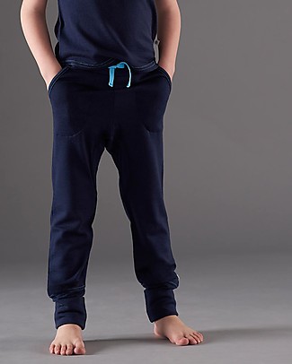 Smalls 24/7 Trouser for Boy in 100% Merino Wool, Navy Trousers