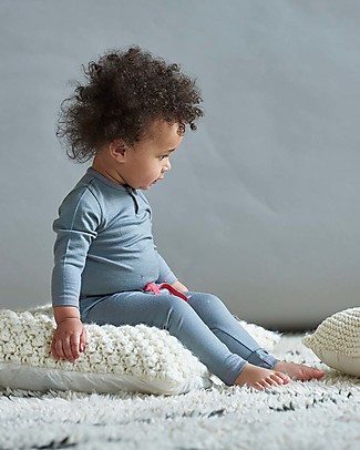 Smalls Aroha, Baby 24/7 Trouser in 100% Merino Wool, Grey Trousers