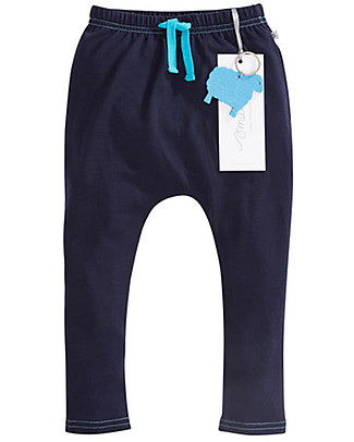 Smalls Aroha, Baby 24/7 Trouser in 100% Merino Wool, Navy Trousers
