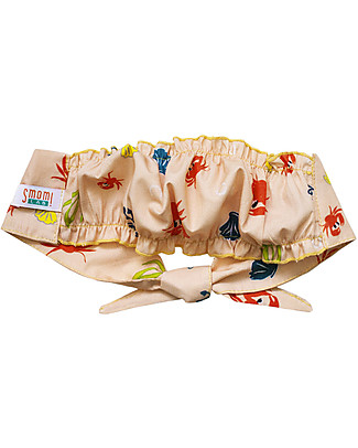 SmomLab Bikini Top - Crabs - 100% Organic Cotton Bikinis And Tankinis