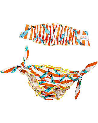 SmomLab Bikini Top - Sardine - 100% Organic Cotton Bikinis And Tankinis