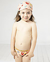 SmomLab Gathered Girl Swim Bottom - Crab - 100% organic cotton Bikinis And Tankinis