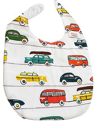 SmomLab Ginevra Bib - Cars - Organic Cotton Bandana Bibs