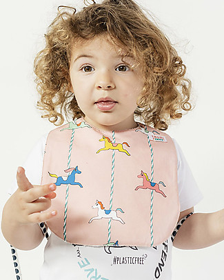 SmomLab Ginevra Bib - Horses - Organic Cotton Bandana Bibs