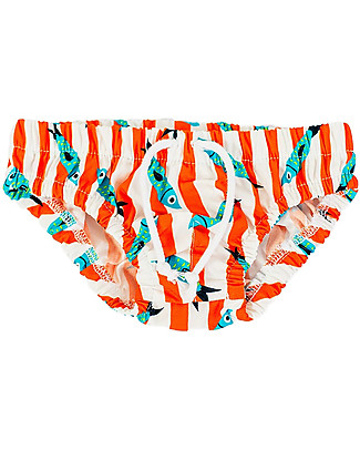 SmomLab Luca Swim Pants - Sardine - 100% Organic Cotton Swim Diaper