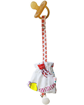 SmomLab Pippo Pacifier Clip with Holder - Jellyfish Dummies & Soothers