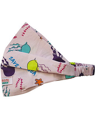 SmomLab Rebecca Bandana Headband - Jellyfish - 100% Organic Cotton Hair Accessories