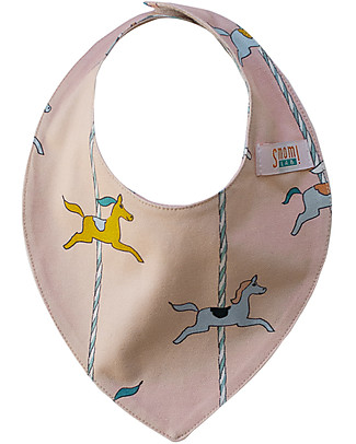 SmomLab Sofia Bandana Bib - Horses - Organic Cotton Bandana Bibs