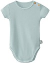 Snug 2 Pack Bodysuits - Stone/Off-White - Elasticated Cotton Short Sleeves Bodies