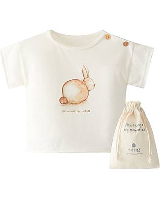 Snug Bunny T-Shirt with Gift Bag - Terracotta - Organic Cotton T-shirts