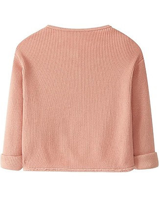 Snug Cardigan Jacket - Terracotta - Elasticated Cotton Cardigans