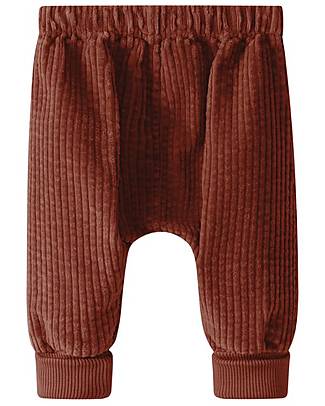 Snug Corduroy Pants with Pocket - Rust - 100% Organic Cotton Trousers