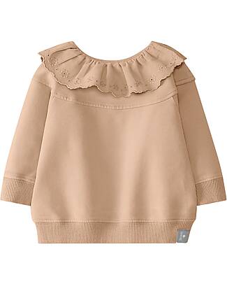 Snug Embroidered Long Sleeves Sweater - Nude - Organic Cotton Sweatshirts