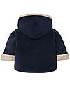 Snug Fleece Hooded Jacket - Navy Blue and Camel/Beige - made with Recycled Materials Jackets