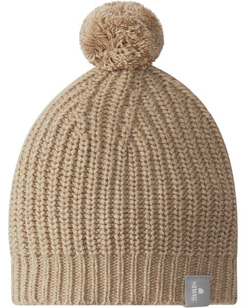 Snug Knitted beanie with pom-pom - Nude Winter Hats