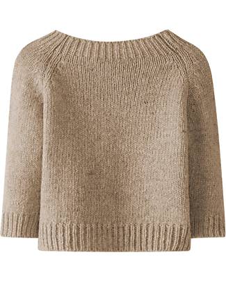 Snug Knitted Cardigan - Beige - Recycled Wool Cardigans