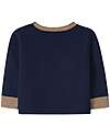 Snug Knitted Jumper with Jacquard Dog - Navy Blue - with Wool and Cashmere Jumpers