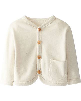 Snug Long-Sleeved Jacket - Natural - Cotton and Linen Cardigans