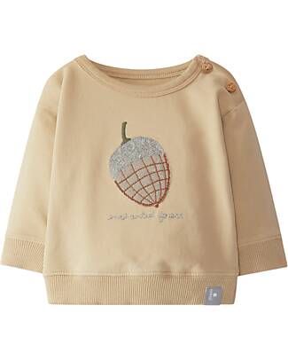 Snug Long Sleeves Sweater - Sand - Pinecone - Organic Cotton Sweatshirts