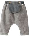 Snug Pants in Cotton Fur - Grey - 100% Cotton Muslin Lining - Removable Pocket Trousers