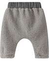 Snug Pants in Cotton Fur - Grey - 100% Cotton Muslin Lining - Removable Pocket Trousers