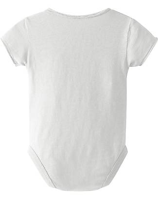 Snug Short-Sleeved Body - Light Grey - Organic Cotton Short Sleeves Bodies
