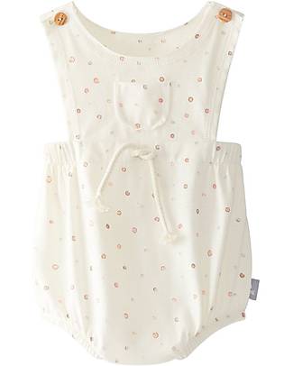 Snug Shortie - Mauve - Polka Dot Pattern - Organic Cotton Short Rompers