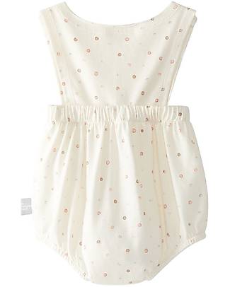 Snug Shortie - Mauve - Polka Dot Pattern - Organic Cotton Short Rompers