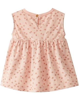 Snug Sleeveless Dress - Pink Tomatoes - 100% Cotton Dresses_