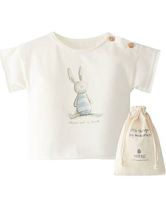 Snug T-Shirt Gift Bag Little Rabbit - Light Grey - Organic Cotton T-shirts