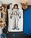 Snurk Bedding Set Duvet Cover and Pillowcase, Astronaut - Single Bed 140 x 200/220 cm - 100% Cotton Duvet Sets