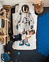 Snurk Bedding Set Duvet Cover and Pillowcase, Astronaut - Single Bed 140 x 200/220 cm - 100% Cotton Duvet Sets