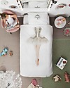 Snurk Bedding Set Duvet Cover and Pillowcase, Ballerina - Single Bed 140 x 200/220 cm - 100% Cotton Duvet Sets