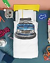 Snurk Bedding Set Duvet Cover and Pillowcase, Bumper Car - Single Bed 140 x 200/220 cm - 100% Cotton Duvet Sets