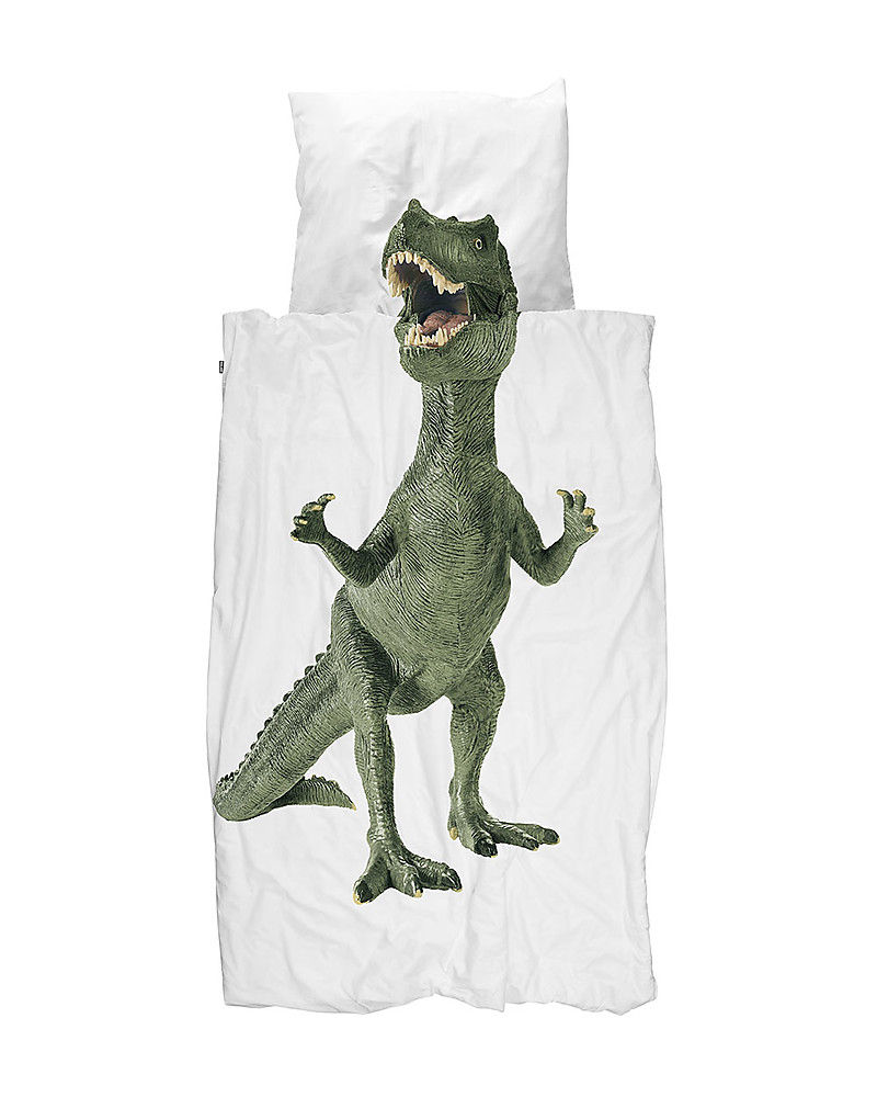 Snurk Bedding Set Duvet Cover And Pillowcase Dino Single Bed