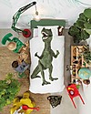 Snurk Bedding Set Duvet Cover and Pillowcase, Dino - Single Bed 140 x 200/220 cm - 100% Cotton Duvet Sets