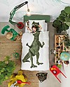 Snurk Bedding Set Duvet Cover and Pillowcase, Dino - Single Bed 140 x 200/220 cm - 100% Cotton Duvet Sets