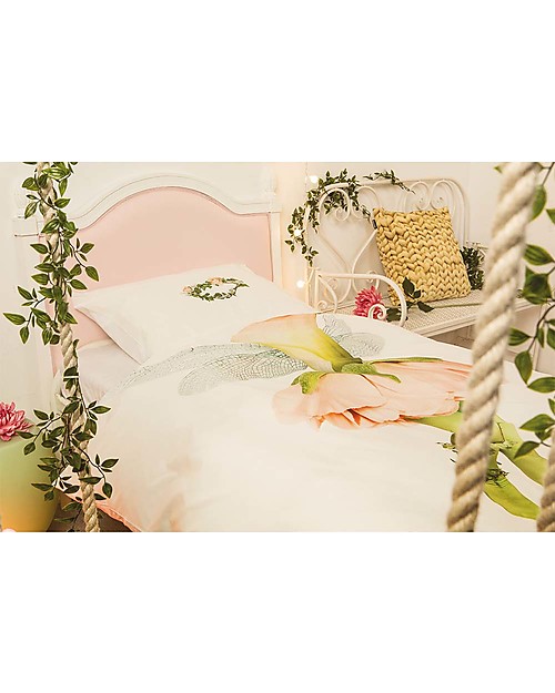 Snurk Bedding Set Duvet Cover and Pillowcase, Fairy - Single Bed 140 x 200/220 cm - 100% Cotton Duvet Sets