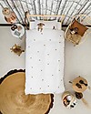 Snurk Bedding Set Duvet Cover and Pillowcase, Furry Friends - Single Bed 140 x 200/220 cm - 100% Cotton Duvet Sets