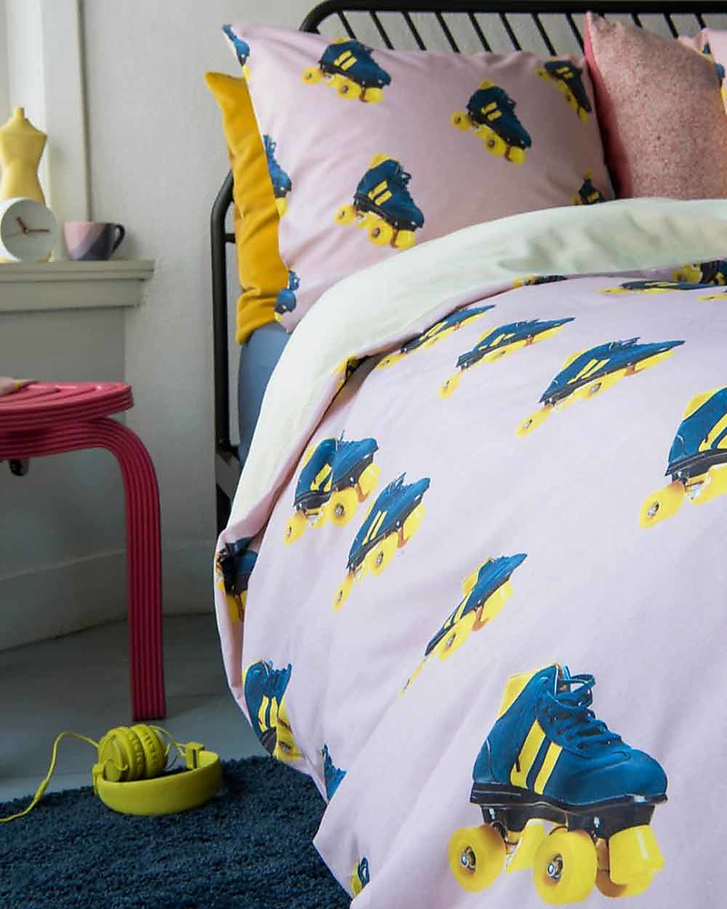 Snurk Bedding Set Duvet Cover And Pillowcase Rollerskate Single Snurk Bedding Set Duvet Cover And Pillowcase Rollerskate Single Bed 140 X 200