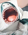 Snurk Bedding Set Duvet Cover and Pillowcase, Shark - Single Bed 140 x 200/220 cm - 100% Cotton Duvet Sets